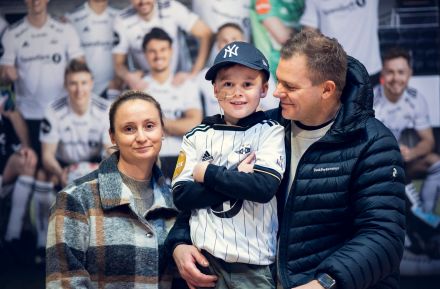 Øystein fikk møte heltene i Rosenborg ballklubb