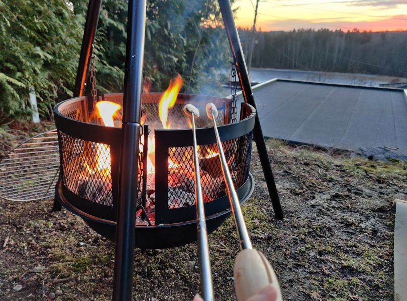 Grilling i bålpanne